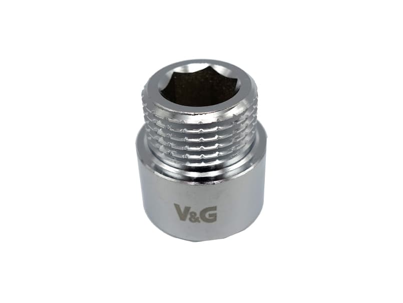 Удлинитель Valogin 1" x 15 ВН хромированный VG-210126 1/45 шт
