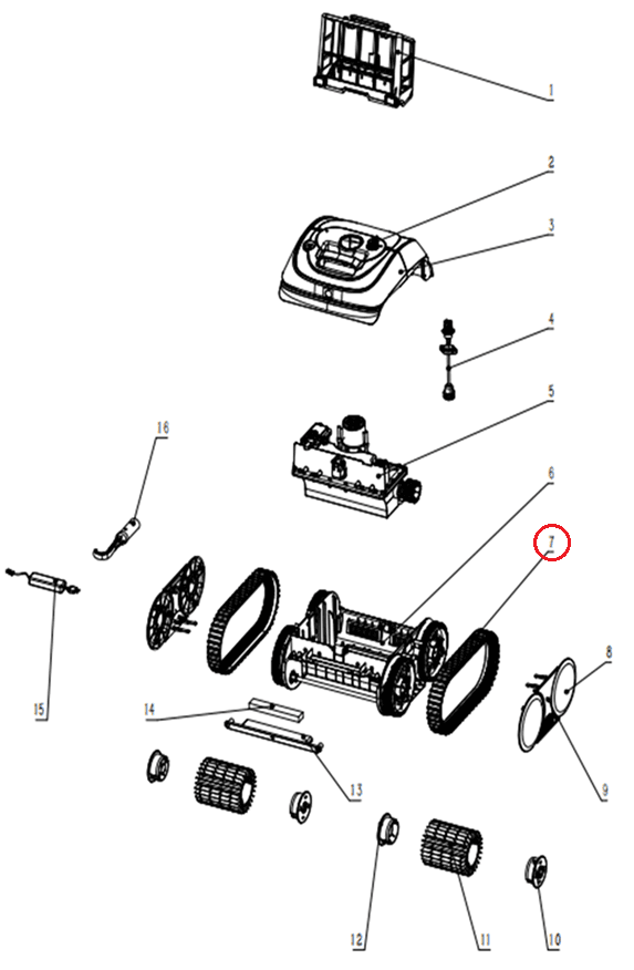 Ремінь для робота-пилососа Wybotics C1 (S.WY3312Pro.14.007)