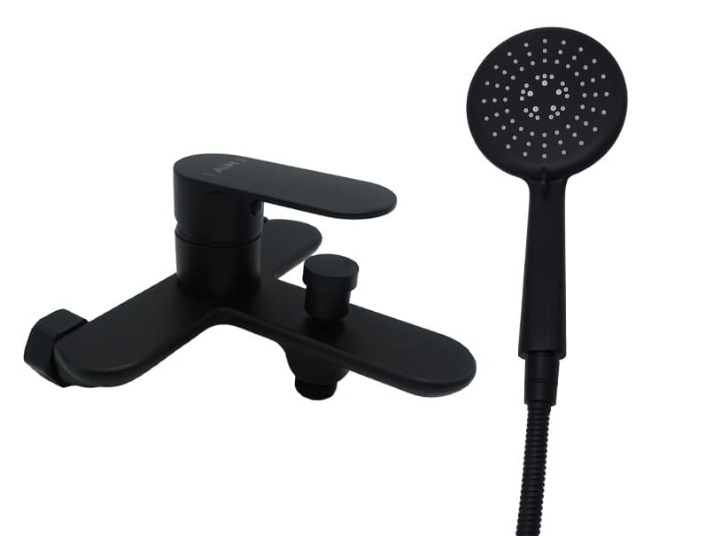 Змішувач для ванни латунь AIM чорний матовий DG01230 (matte black)