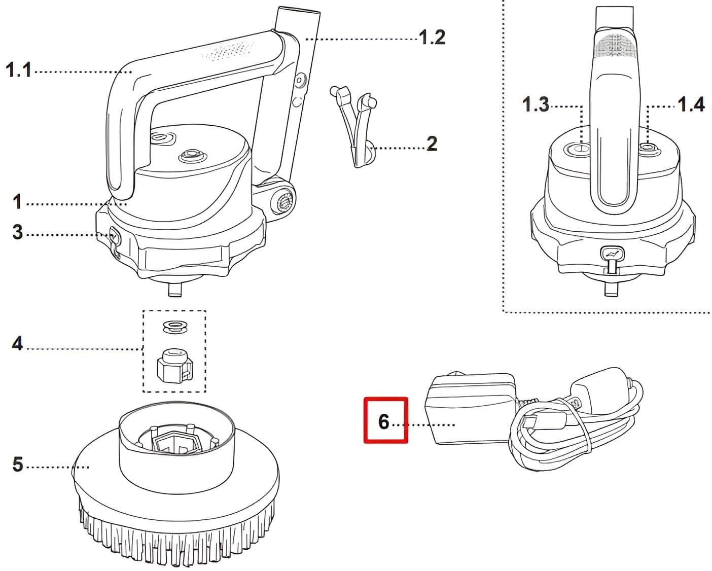 Зарядний пристрій Kokido USB Type-C для Telsa SCRUBBY