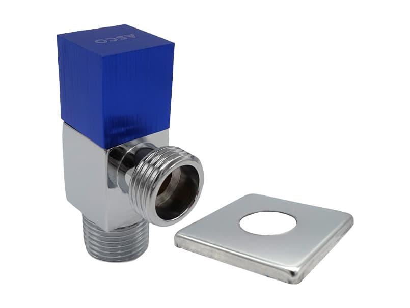 Кран кутовий для сантехприладів ASCO 1/2"х3/4" хром AS-AV-006