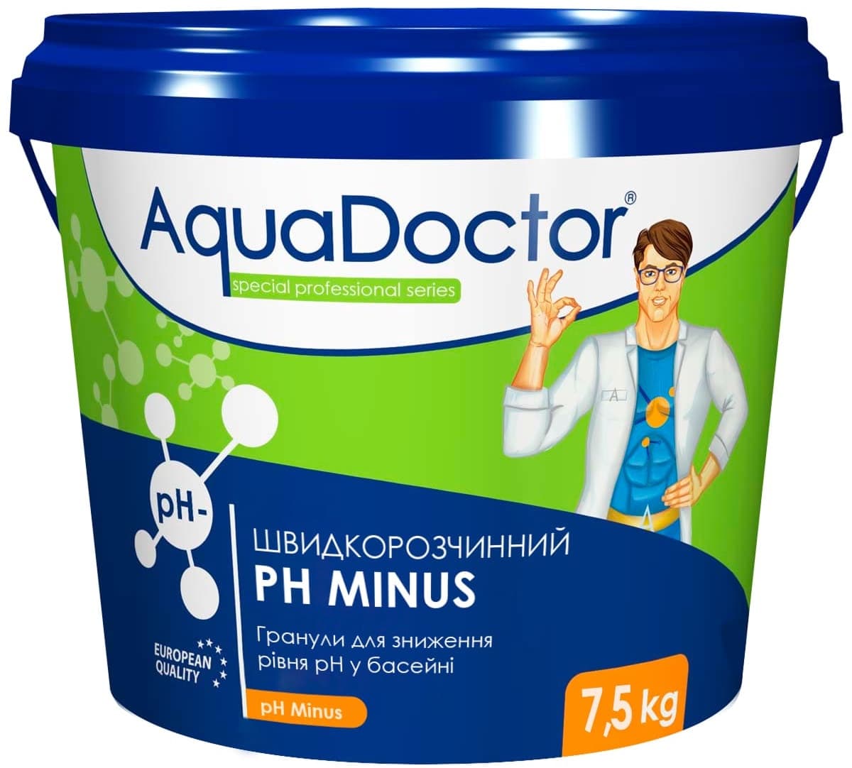 Засіб для зниження pH AquaDoctor pH Minus 7.5 кг в гранулах