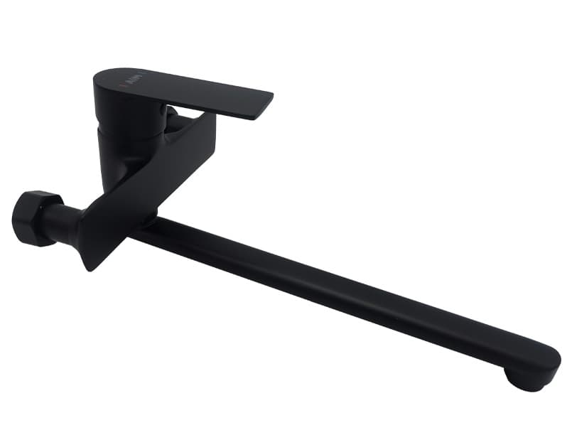 Смеситель для кухонной мойки AIM настенный черный матовый DG01152 (matte black)