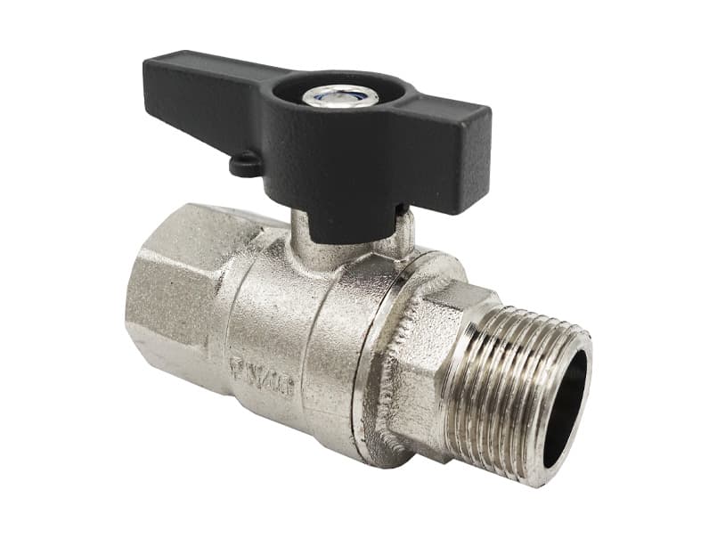 Кран кул.нікель Nickel MAX 3/4" ЗВ PN40 сірий метелик ASCO 1/20