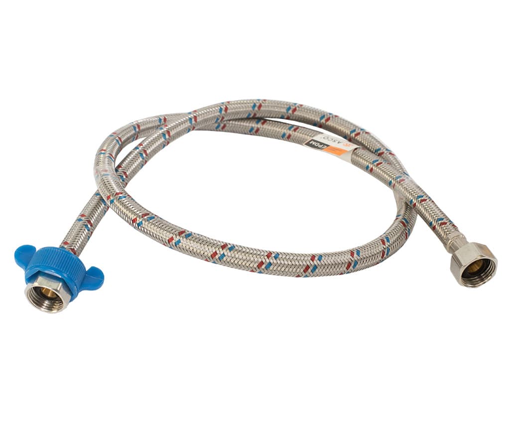 Шланг EPDM в металлической оплетке 1/2 ВВ 2.0м ASCO AS-Flex 10/50