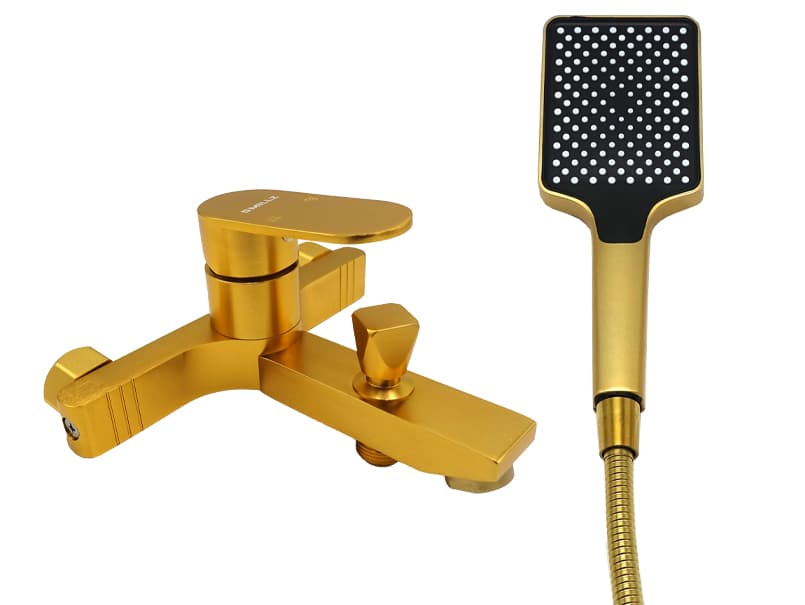 Змішувач для ванни короткий гусак MILLZ золото MRS-AL-F2(Gold) 1/10