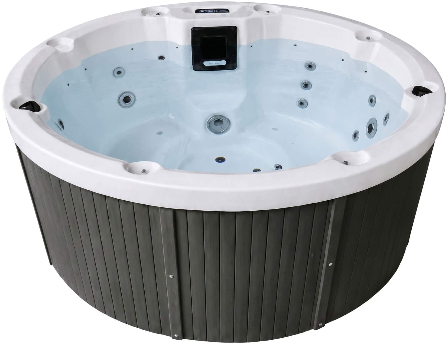 СПА-басейн Aquajoy Lagoon (195х82 см), Сріблясто-білий мармур