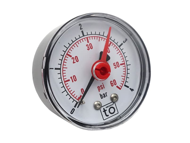 Манометр фронтальний 1/4" Ø50 0-4 bar toHacocи 1/125