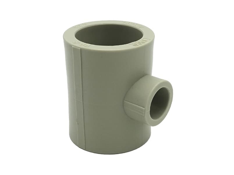 Тройник редукционный PPR Ø25x20x25 серый цвет Grandi 50/200шт