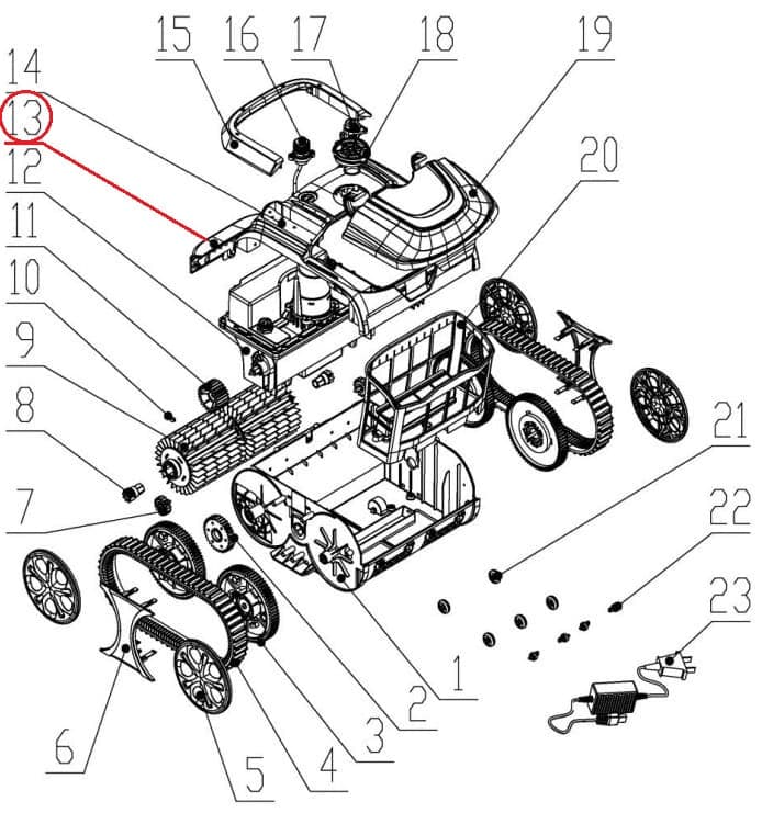 Герметичний блок датчика до пилососа Wybotics WY200 (B.WYBOT S1.05.002)