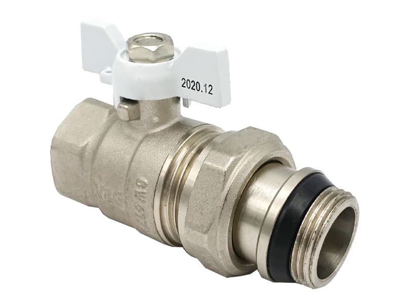 Кран-американка прямий 3/4" ВЗ Valogin Optima білий метелик VG-104202 1/11 шт