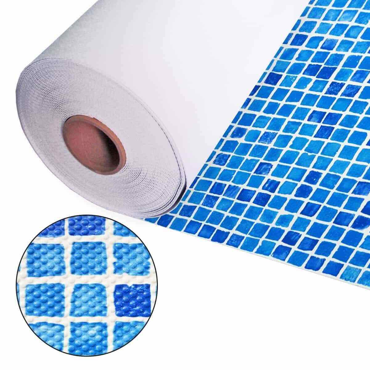 Лайнер Aquajoy Moloma мозаїка блактина (противоскользящий) 1.65x20.2 м