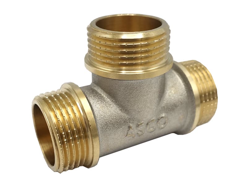 Тройник ASCO 3/4" ННН никель 1/50 шт
