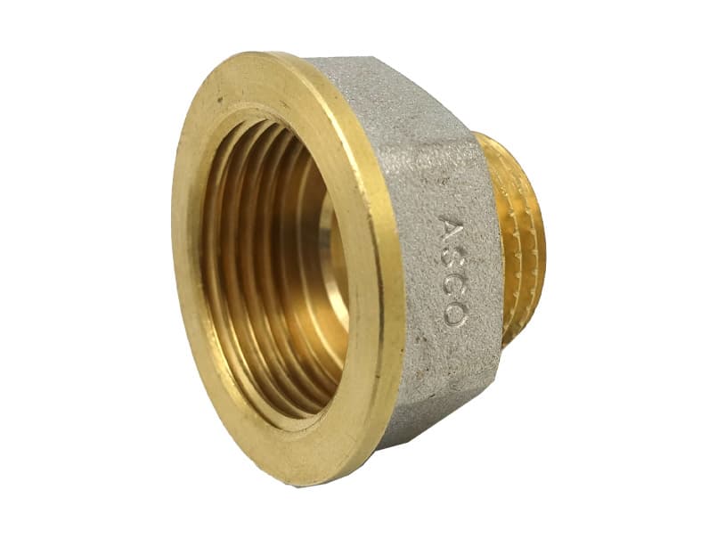 Переходник 3/4"*1/2" ВН никель. с проточкой ASCO 1/200