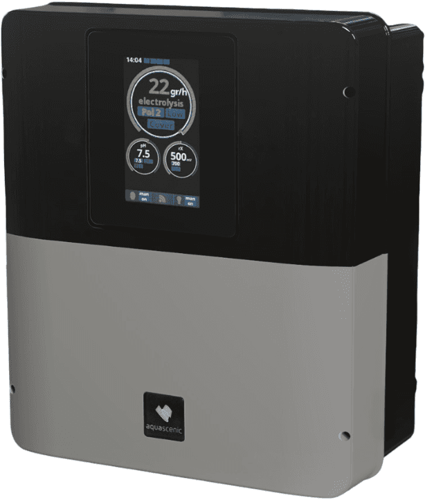 Гідролізер Hayward Aquascenic NG HD3 (200 м³, іонізація Cu/Ag) з функцією управління басейном