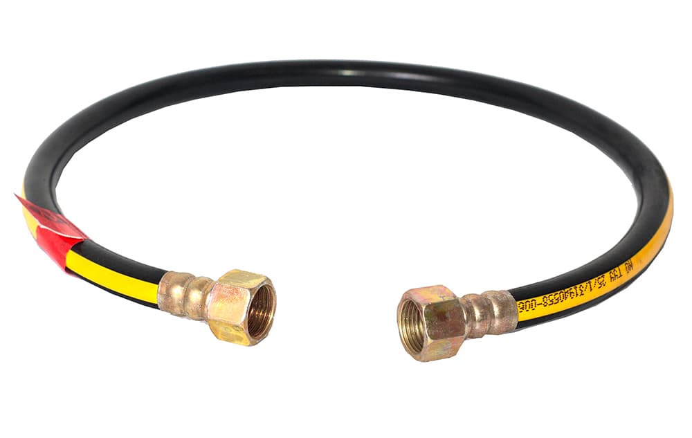 Шланг газовый резиновый черный 1/2" ВВ 0,5м 1/10
