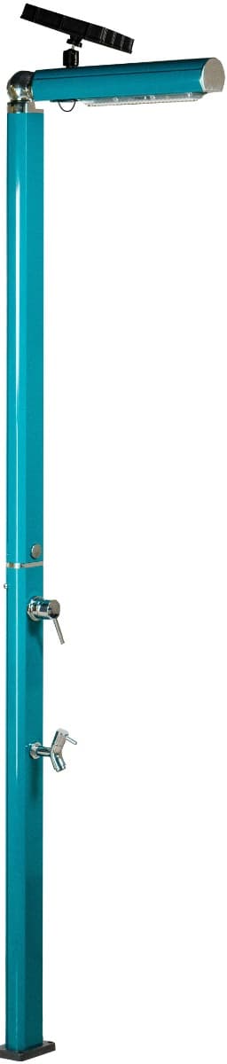 Душ вуличний Aquaviva Quick з LED підсвіткою та мийкою для ніг, синій (ottanio) Q825/5021-QL