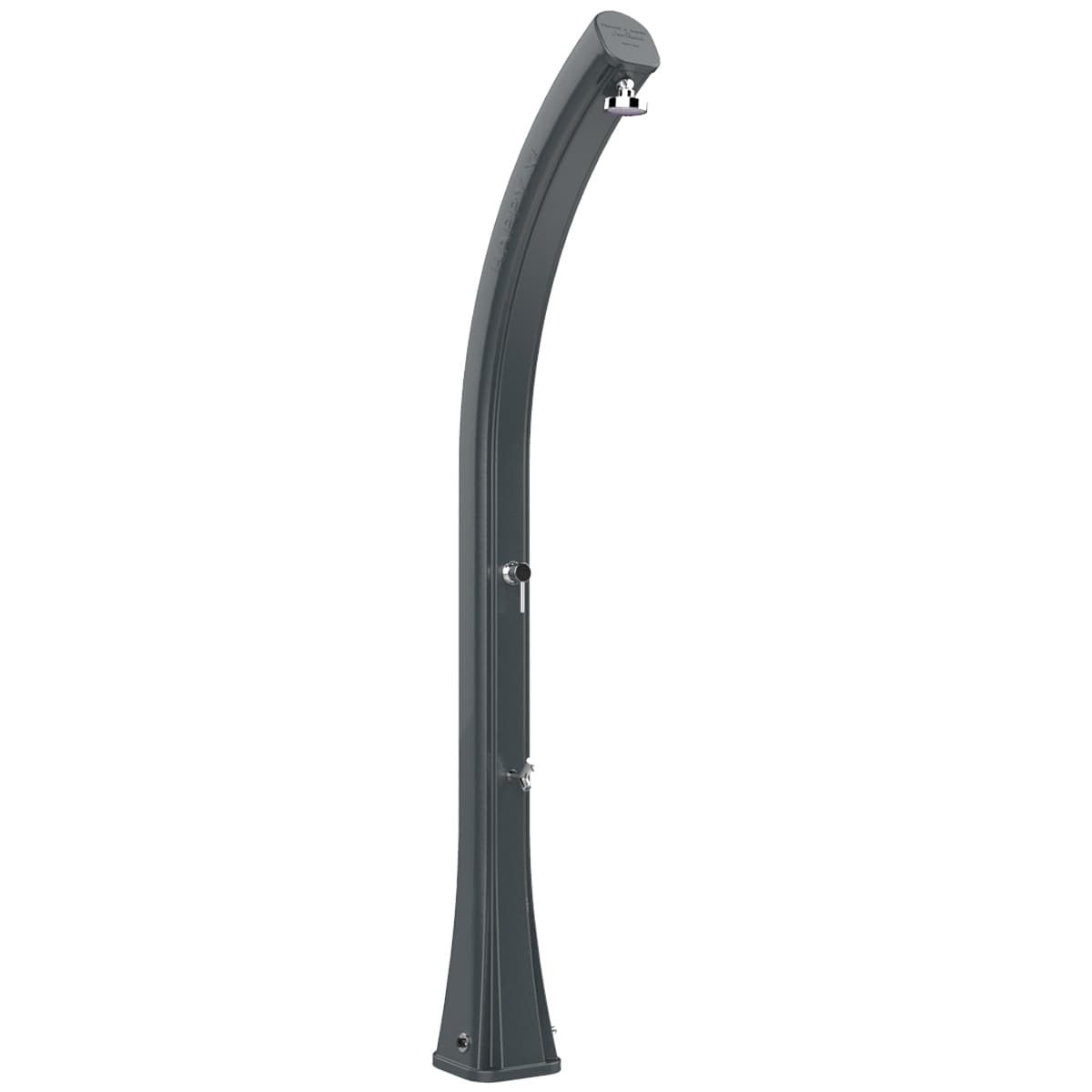 Душ сонячний Aquaviva Happy XL з мийкою для ніг, антрацит H420/7016, 35 л