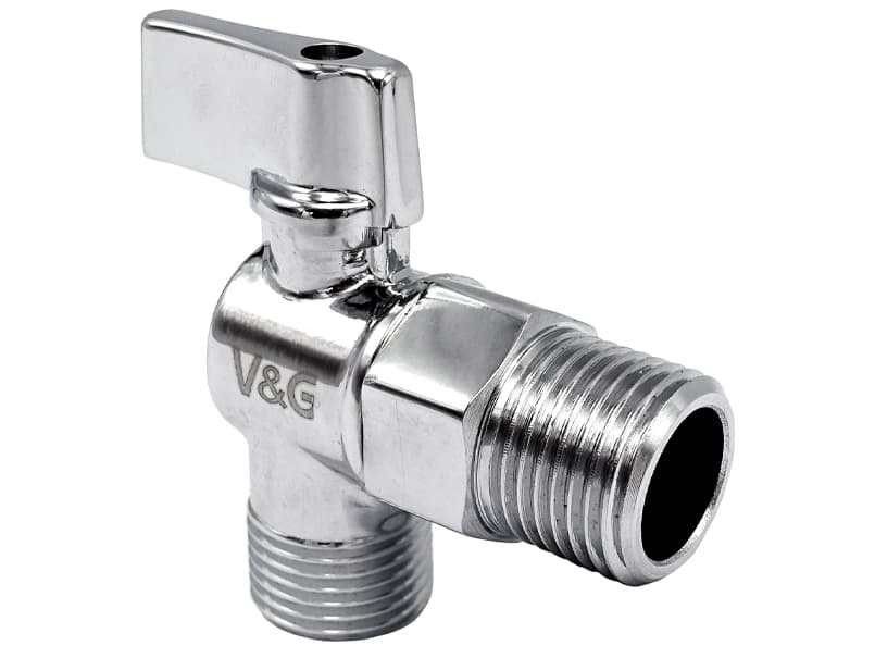 Кран кутовий для сантехприладів Valogin 1/2" х 1/2" VG-501101 1/22 шт