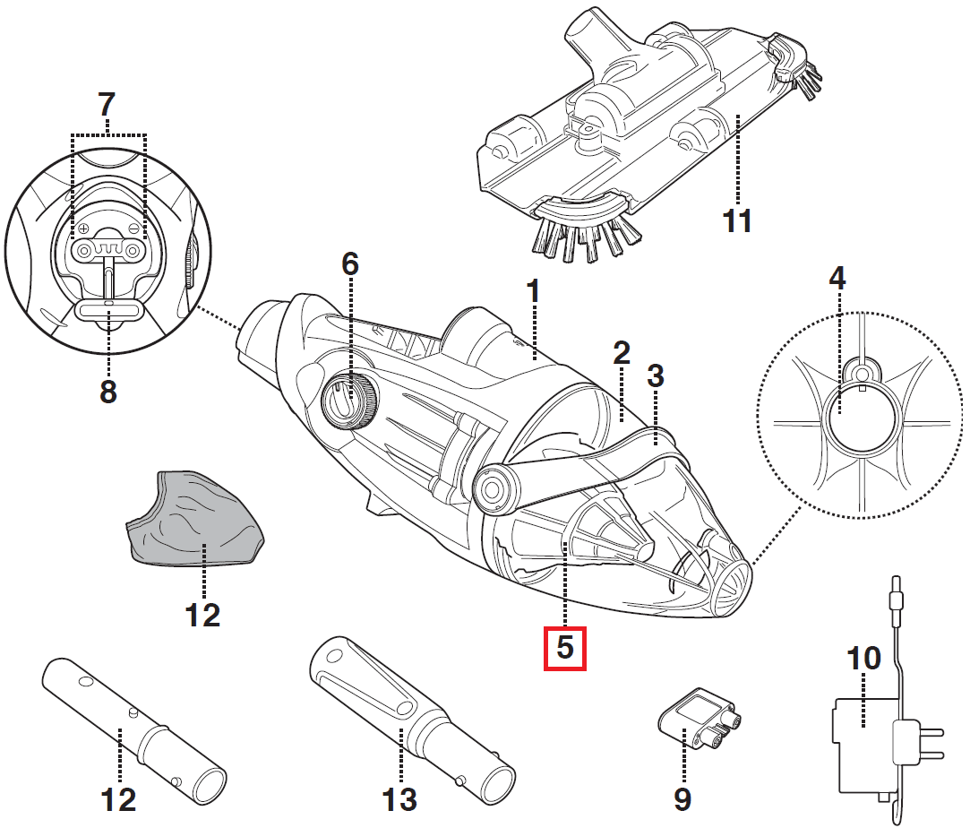 Фільтр Kokido для пилососа Voltera 25 EV25CBX/EU (EV25-05-001)