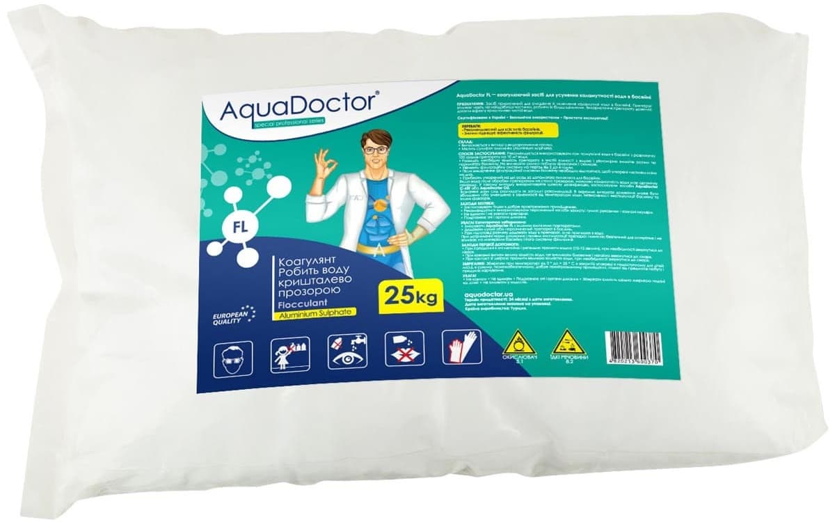 Коагулянт для басейну AquaDoctor FL 25 кг в гранулах