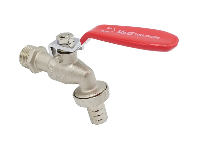 Кран для поливу Valogin Optima 1/2" червона ручка VG-105101 1/24 шт