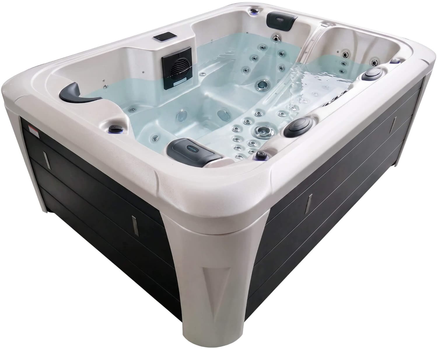СПА-басейн Aquajoy Miami (230х170х92 см), Сріблясто-білий мармур