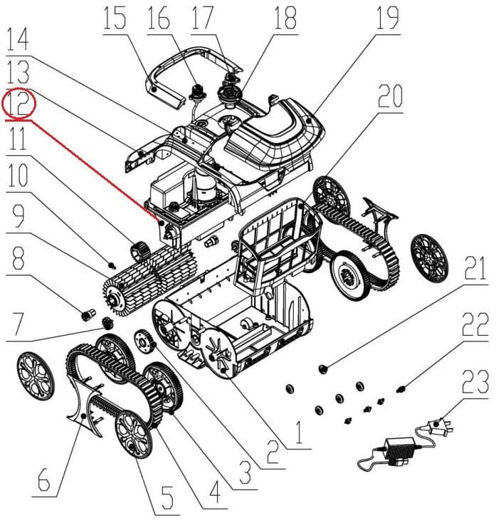 Плата керування до пилососа Wybotics WY200 (D.2.02.038)