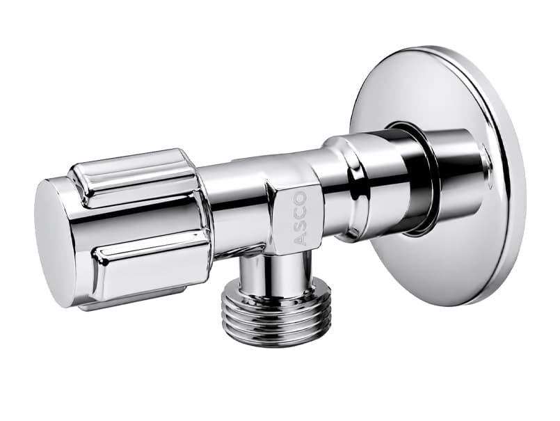 Кран угловой для сантехприборов ASCO 1/2" х 1/2" AS-AV-021 2/100 шт