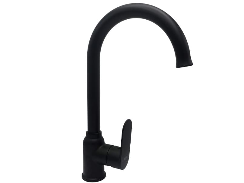 Змішувач для кухонної мийки AIM чорний матовий DG01250 (matte black)
