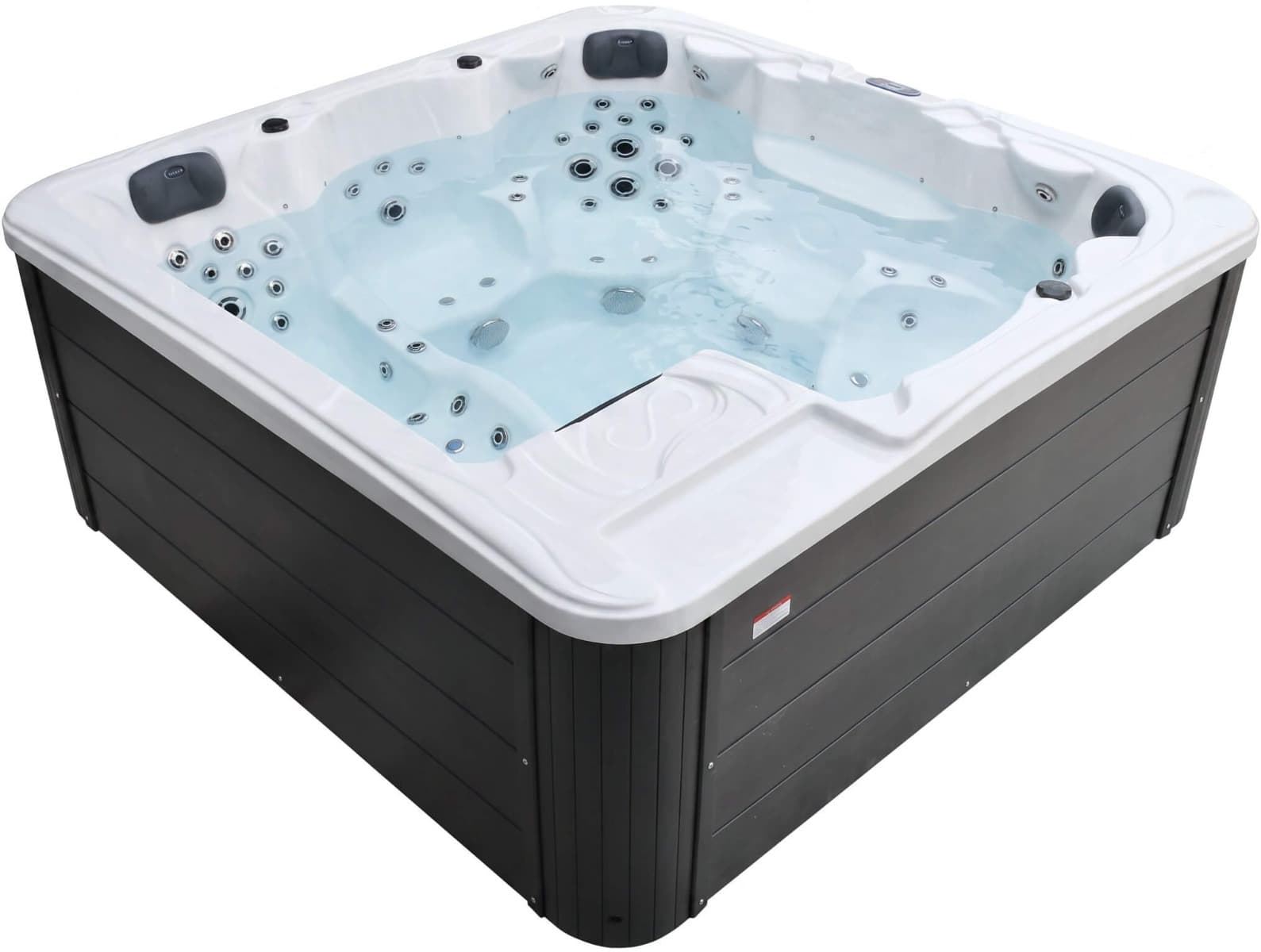 СПА-басейн Aquajoy Borneo (230х230х96 см), Сріблясто-білий мармур