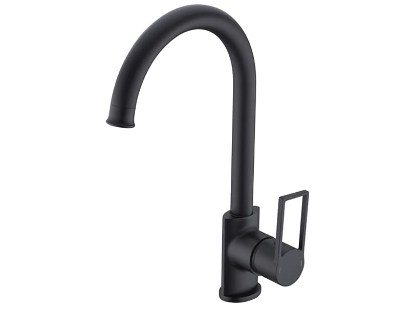 Смеситель для мойки, латунь, черный матовый AIM, DG06550 black matte