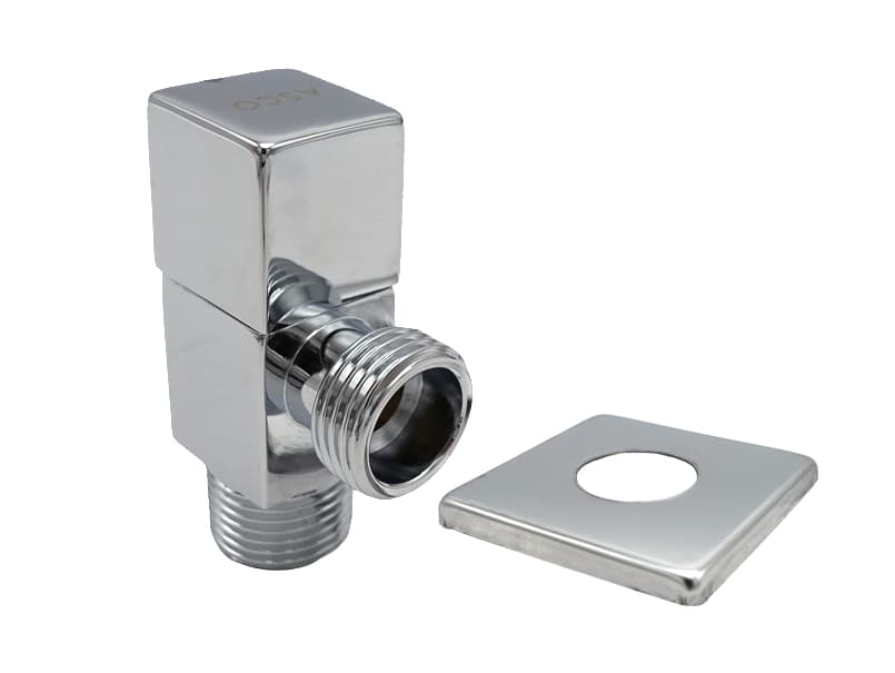 Кран кутовий для сантехприладів ASCO 1/2" х 1/2" хром AS-AV-011