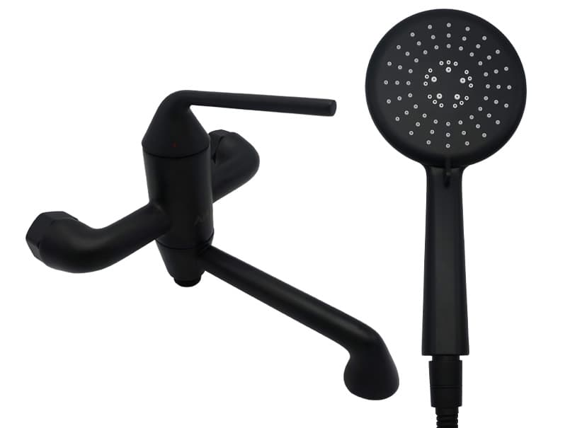 Змішувач для ванни латунь AIM чорний матовий DG13630 (matte black)