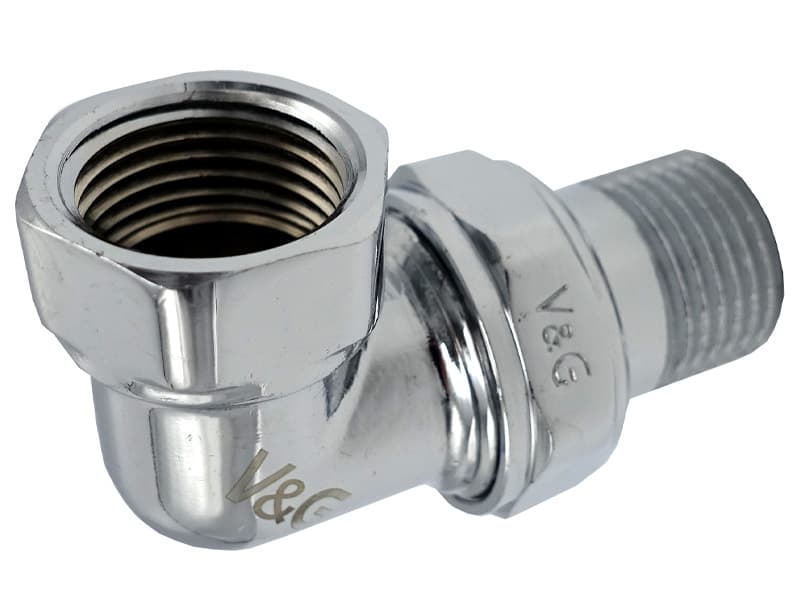Згін кутовий американка Valogin 1/2" хромований VG-205501 1/30 шт